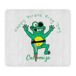Happy Pirate Frog Day Thunder_Cove Schneidebrett