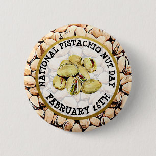 Happy Pistachio Nut Day 26. Februar Button