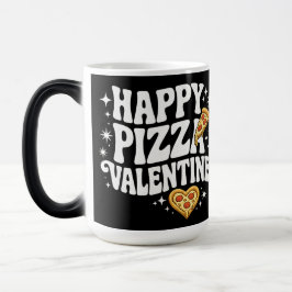 Happy Pizza Valentine Funny Pizza Love Design Verwandlungstasse