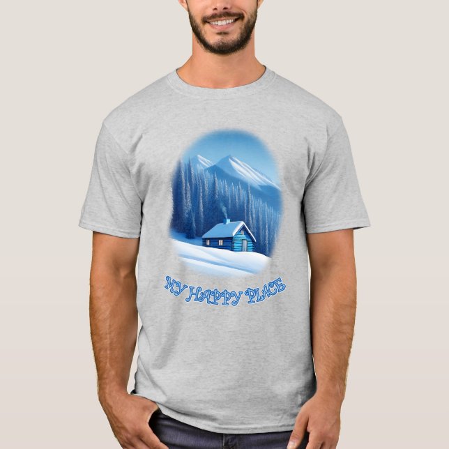 Happy Place Cabin T-Shirt (Vorderseite)