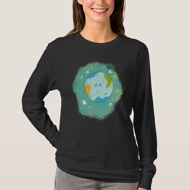 Happy Planet Happy Earth climate change T-Shirt (Vorderseite)