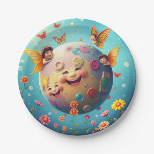 Happy Planet Plate Pappteller