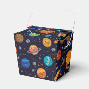Happy Planets Favor Box Geschenkschachtel