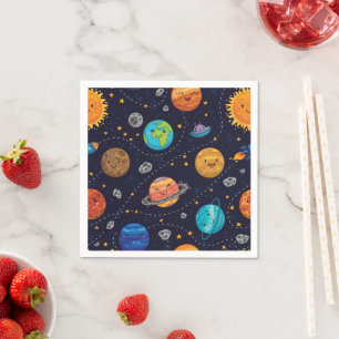 Happy Planets Paper Napkins Serviette