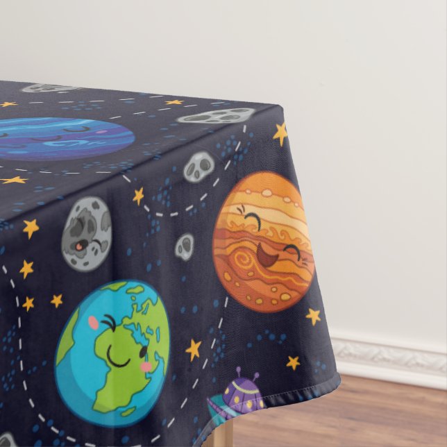 Happy Planets Tablecloth Tischdecke (Beispiel)