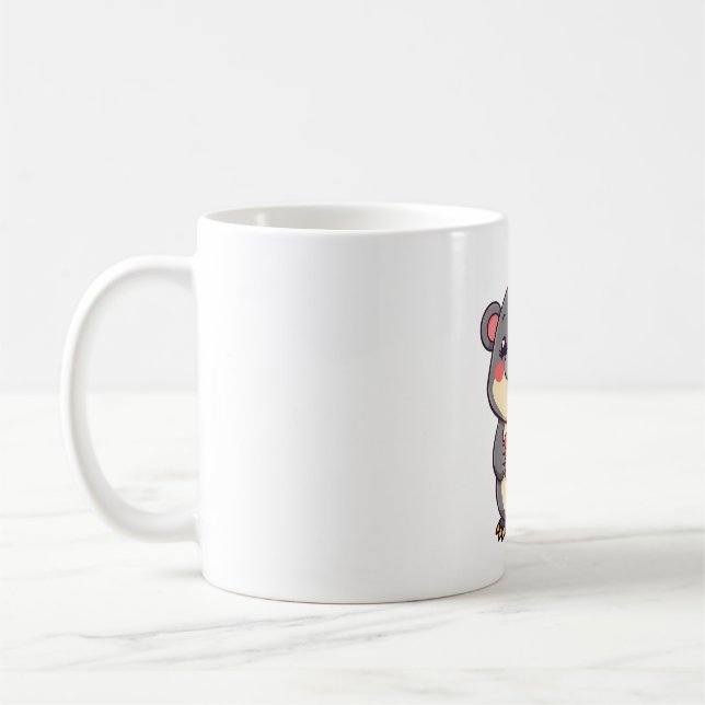 Happy Platypus mit Herz-T-Shirt Kaffeetasse (Links)