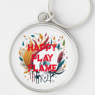 Happy Play Flame Design for Style Schlüsselanhänger