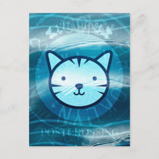 Happy Postcross Kitty Postkarte