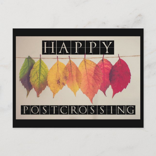 Happy Postcross Postcard Postkarte (Vorderseite)