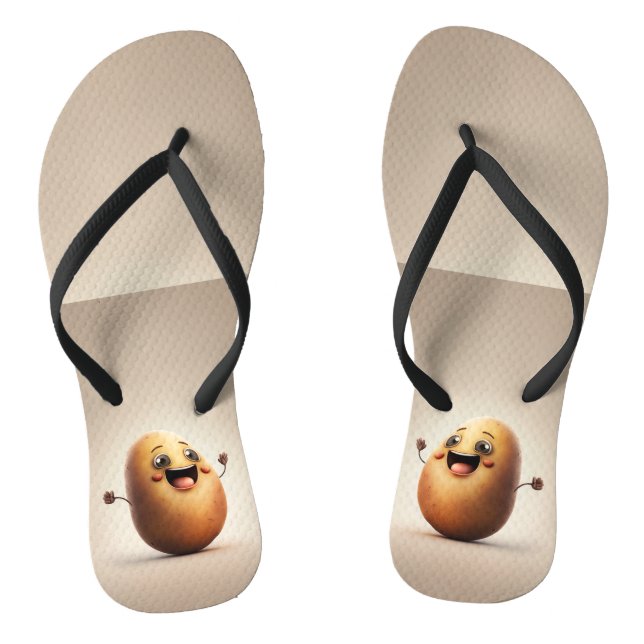 Happy Potato Custom Wedding Colors Bride Geschenk Flip Flops (Fußbett)