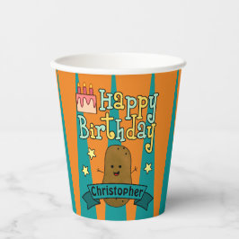 Happy Potato Party Time Pappbecher