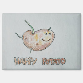 Happy Potato Rectangle Magnet