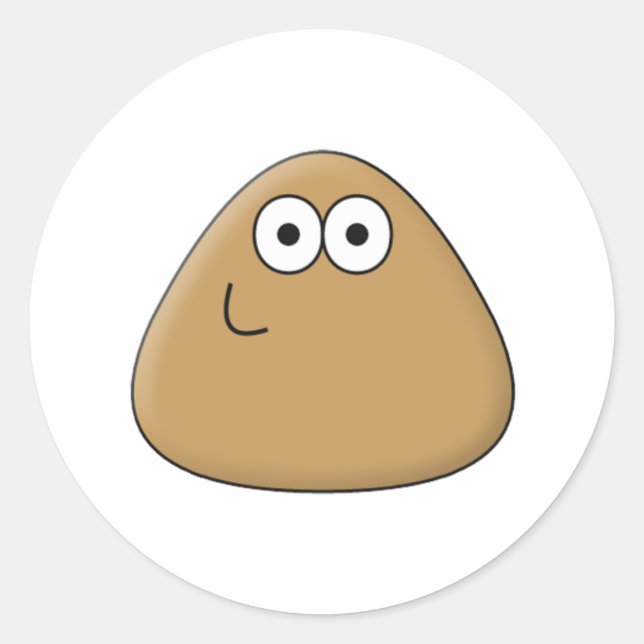 Happy Pou - Aufkleber (Vorderseite)
