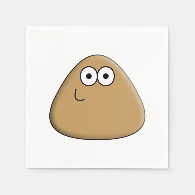 Happy Pou - Napkin Serviette (Vorderseite)