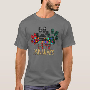 Happy Powlidays Frohe Weihnachten Red Buffalo Kari T-Shirt