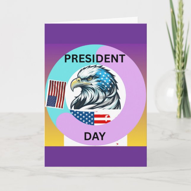 HAPPY PRESIDENT DAY OF THE AMERICA KARTE (Vorderseite)