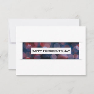 Happy President's Day bokeh Einladung