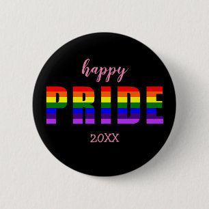 Happy Pride 20xx Benutzerdefinierter Text mit benu Button