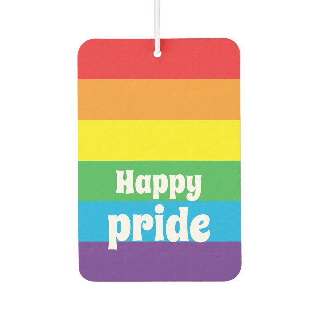 Happy Pride Air Freshener Autolufterfrischer (Vorderseite)