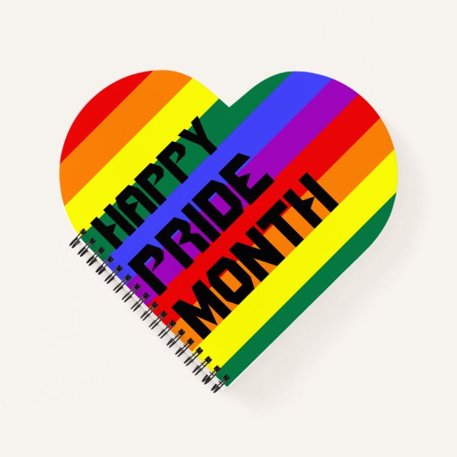 Happy Pride Monat Notebook-Geschenk Notizbuch (Vorderseite)