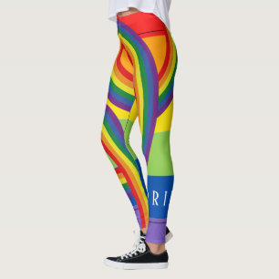 Happy Pride Month zum Thema Regenbogen  Leggings