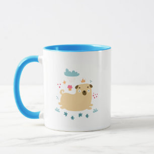 Happy Puggy Tasse