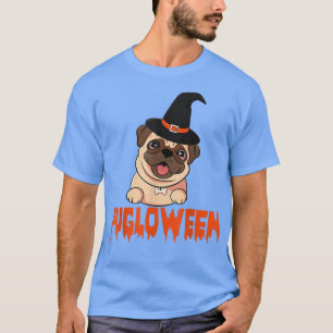 Happy Pugloween Day Beängstigend Pumpkin Women  T-Shirt