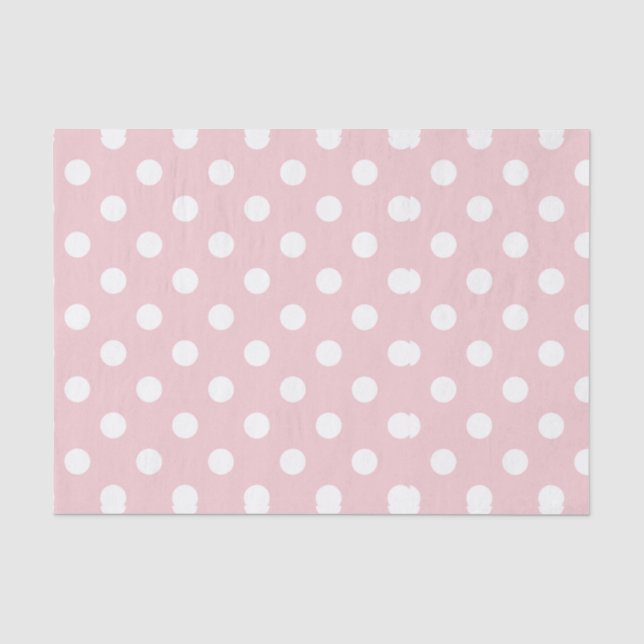 Happy,pulver pink,polka dot,weiß,gürtel,land, seidenpapier (Vorderseite)