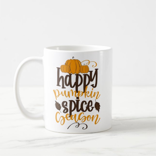Happy Pumpkin Gewürzsaison Kaffeetasse (Links)