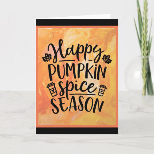 Happy Pumpkin Gewürzsaison Niedlicher Fall Karte
