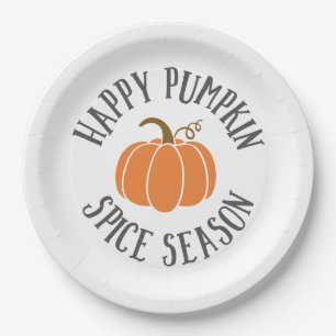 Happy Pumpkin Gewürzsaison Pappteller