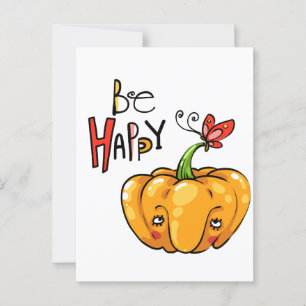 Happy Pumpkin Postkarte