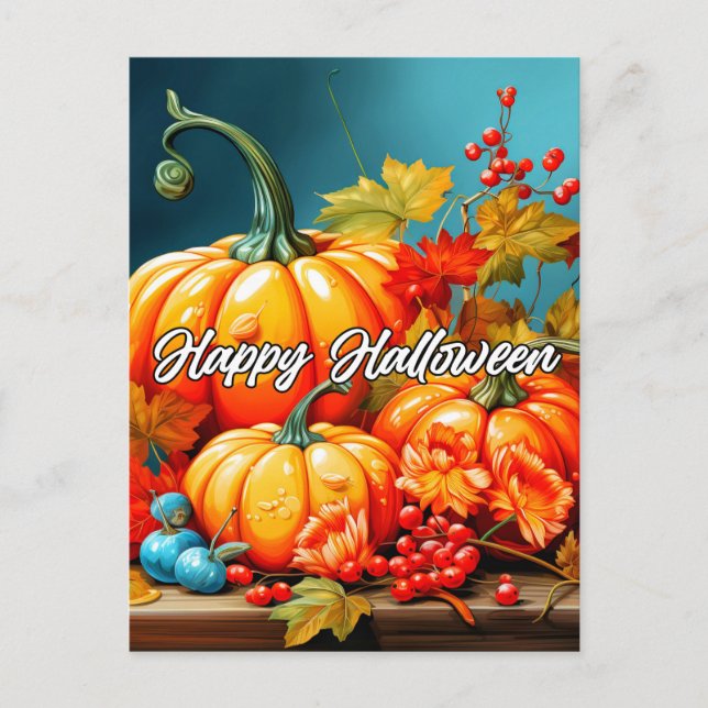 Happy Pumpkin Season Postkarte (Vorderseite)