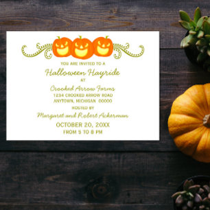 Happy Pumpkin Wirbel Halloween-Party Einladung