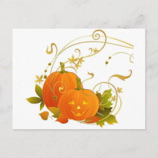 Happy Pumpkins Postkarte