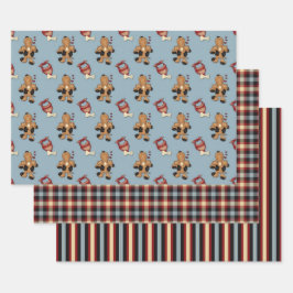 Happy Pup Doggie Liebe Wrapping Paper Geschenkpapier Set