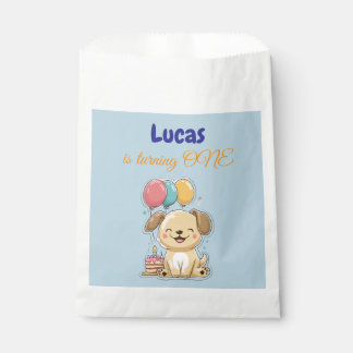 Happy Puppy, Boy, Let's Pawty, 1st Birthday  Geschenktütchen