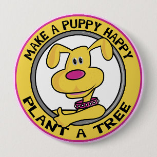 Happy Puppy - Button