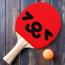 Happy Puppy Face Red Tischtennis Schläger