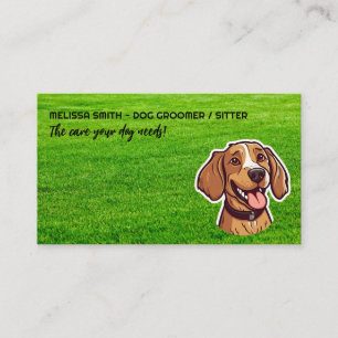 Happy Puppy   Park Grass   Hundepaws Visitenkarte
