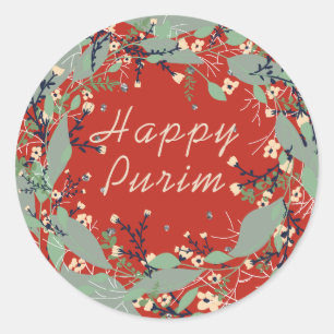 Happy Purim Anpassen jüdischer Aufkleber