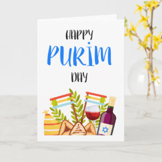 Happy Purim - Chag Purim Card Karte