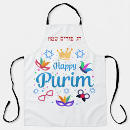 Happy Purim - Chag Purim Sameach Schürze