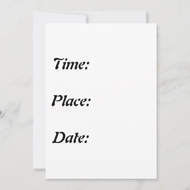 Happy Purim Einladung (Rückseite)