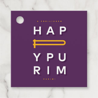 Happy Purim Gragger Geschenkanhänger