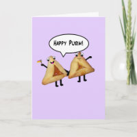 Happy Purim Niedlich Smiling Hamentaschen Cartoon
