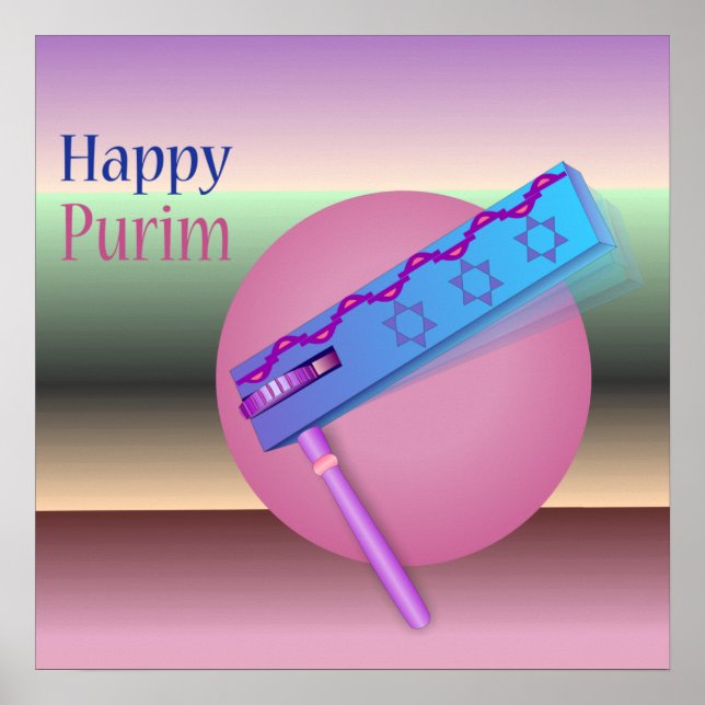 Happy Purim Poster (Vorne)