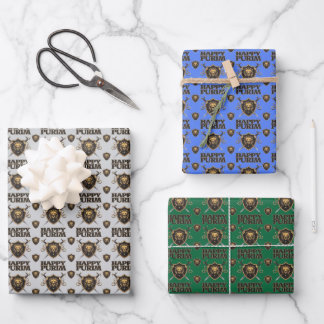 Happy Purim Wrapping Paper Sheets Geschenkpapier Set