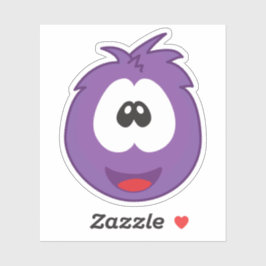 Happy Purple Sneezie Aufkleber