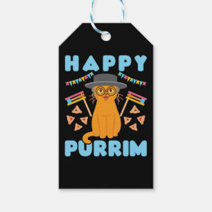 Happy Purrim Purim Cat Jüdischer Urlaub Geschenkanhänger